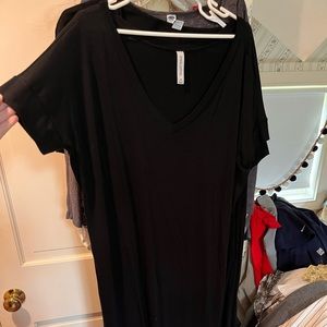 Zenana Outfitters Full Length Black Dress, Size M